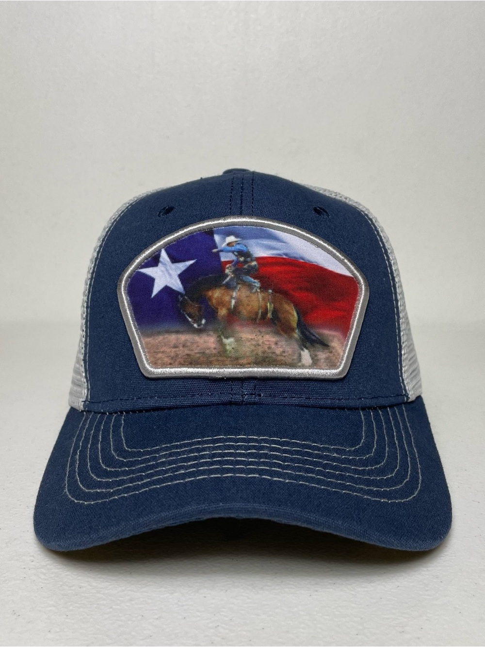 Texas Flag Rodeo Snapback Baseball Cap, Cowboy, Bucking Bronco